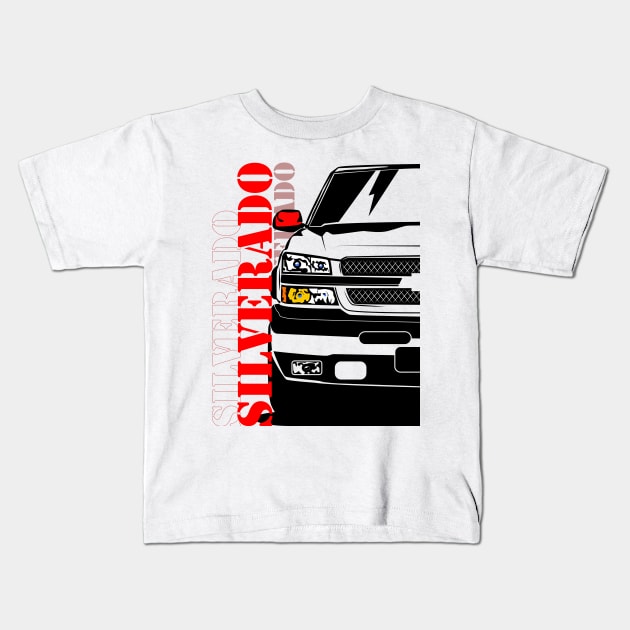 Chevrolet Chevy Silverado 2005 Kids T-Shirt by gaplexio